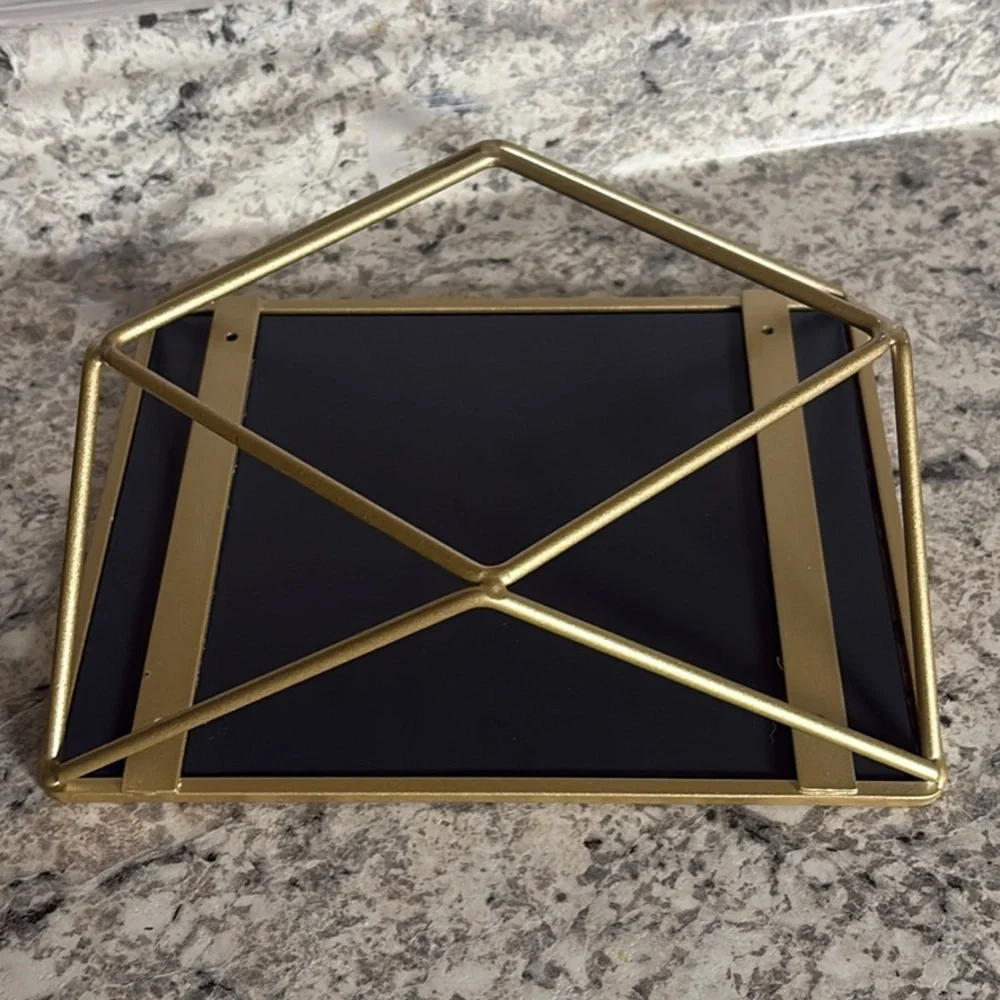 Gold Rectangular Tilt Vanity Mirror